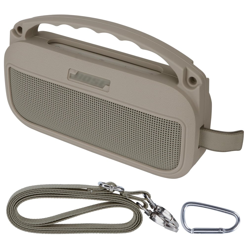 Peyyargo Silicone Cover Compatible with Bose SoundLink Flex 2nd Gen/Bose SoundLink Flex Portable Speaker (Sandstone)