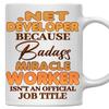 MONIZILUCKY .Net Developer Mug, Gift For .Net Developer view 1