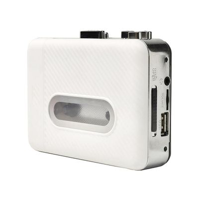 TKOWTB Super USB Audio Tapes Cassette Player Capture Recorder to Mp3 Converter Capture Player Cassette Tape to PC for USB Flash White