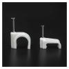 DSWMY Cable Tidy Cable Nail ClipsWire Tidy Clips, 100pcs Plastic Cable Clip Wire Cord Fastener Telephone Line Tie Fixer Organizer Wall Clamp(Flat 8mm)(Flat 10mm) view 4