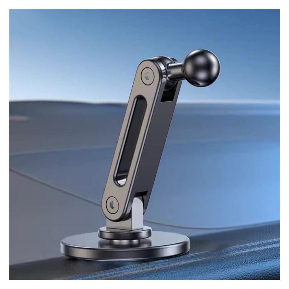 HIONJIN Car Mount Metal Base, Center Console, Universal Ball Joint, Mechanical arm Navigation(E)