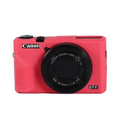 Camera Silicone Case Cover Protector Fit for Canon G7X Mark 3 G7X III G7X3 Protective Body Cover Case Skin(Camera not Included)(Pink)