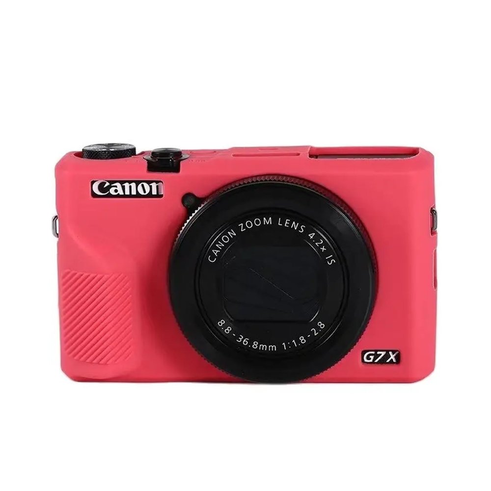 Camera Silicone Case Cover Protector Fit for Canon G7X Mark 3 G7X III G7X3 Protective Body Cover Case Skin(Camera not Included)(Pink)