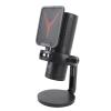 Akozon Gaming Microphone RGB Effect USB Condenser PC Mic Clear Sound Quality for Streaming Podcasts view 1