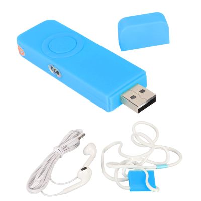 8GB MP3 Player, Memory 64GB Expandable USB Flash Drive Type Support OTG HiFi Lossless Sound Slim Portable Music Player, Multiple Charging Ways (Blue)