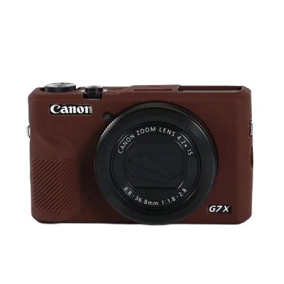 Camera Silicone Case Cover Protector Fit for Canon G7X Mark 3 G7X III G7X3 Protective Body Cover Case Skin(Camera not Included)(Chocolate)