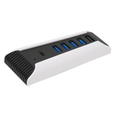 USB Hub Splitter 5 in 1 Hub 5 Port USB Console Adapter Accessories, High Speed Charger Controller Splitter Type C Port