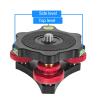 Tripod Leveling Base, Angle Adjustment Bubble Level Aluminum Adjusting Plate, Tripod Head Leveling Base with 3/8 Inch Screw, 33.1 Pounds Load Capacity, for Macro Photography view 3