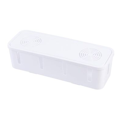 Angoily Plug Socket Safety Box Wire Organizer Cable Management Box Cord Storage Holder for Home Office Desk 10.43 X 3.74 X 2.75 Inches