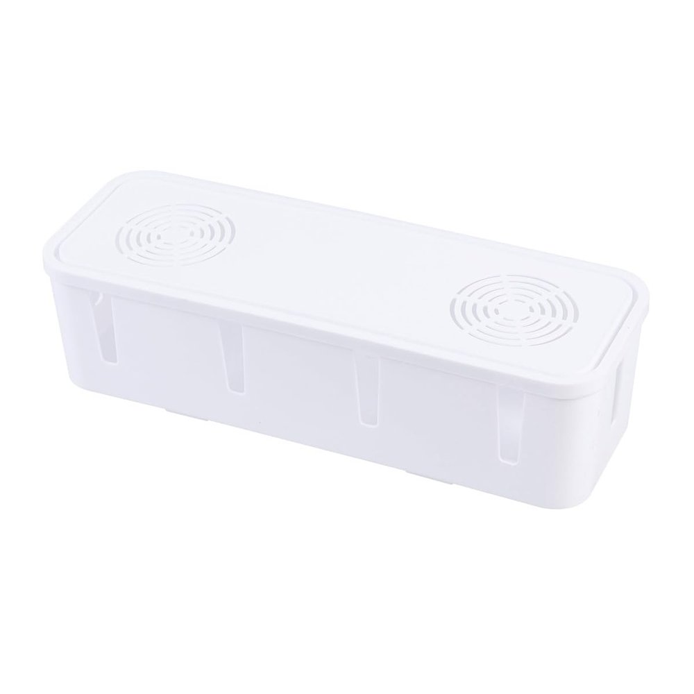 Angoily Plug Socket Safety Box Wire Organizer Cable Management Box Cord Storage Holder for Home Office Desk 10.43 X 3.74 X 2.75 Inches