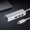 Angoily Type-c to USB Hub Ethernet Adapter for and Compatible High-Speed Data to and Play White view 2