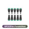 ANFKUN Power Connector Plug Jack 5.5mm x 2.1mm Male Female Adapter 10/20/50PCS for LED Light Bar CCTV Camera Cable(10Pcs) view 2