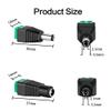 ANFKUN Power Connector Plug Jack 5.5mm x 2.1mm Male Female Adapter 10/20/50PCS for LED Light Bar CCTV Camera Cable(10Pcs) view 3