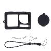 Action 5 Pro Case, Silicone Sleeve, Lens Caps, Wrist Strap, Anti Lost Rope, Protective Frame for Action 5 Pro Action Camera Accessories Kit (Black) view 1