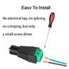 ANFKUN Power Connector Plug Jack 5.5mm x 2.1mm Male Female Adapter 10/20/50PCS for LED Light Bar CCTV Camera Cable(20Pcs) view 4