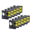 12mm Label Tape Compatible with LabelManager 160 and 280 Printers D1 Series Includes 5PK and 10PK Rolls(10PK-Black-on-Yellow) view 1