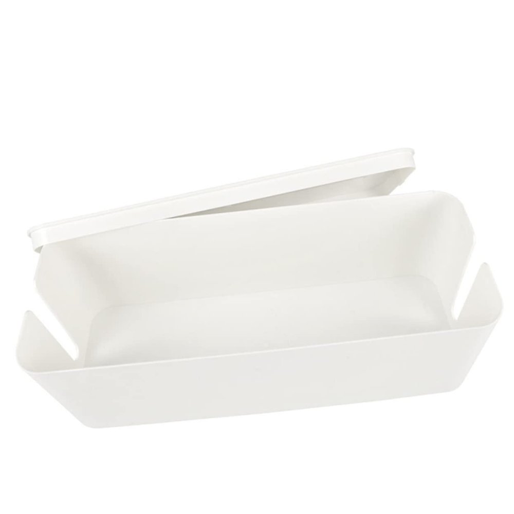 Angoily Large Cable Management Box Wire Storage Box Organizer for Desk Plastic Case Cable Storage Organizer Lightweight