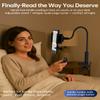 Kindle Holder with Remote Page Turner, Kindle Stand for Bed Reading, No Text Blocked 6mm Clip, No Margin Adjustments, Whisper-Quiet Page Turns, Fits 4.7-10" Devices (Paperwhite/Oasis, iPad/iPhone) view 4