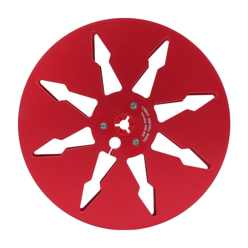 Empty Tape Reel, 1Pcs 1/4 7in Sound Recording 8 Hole Aluminum Alloy Tap Ereel Empty Aluminum Tray Opener Parts for Opening Machine Parts. (Red)