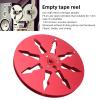 Empty Tape Reel, 1Pcs 1/4 7in Sound Recording 8 Hole Aluminum Alloy Tap Ereel Empty Aluminum Tray Opener Parts for Opening Machine Parts. (Red) view 2