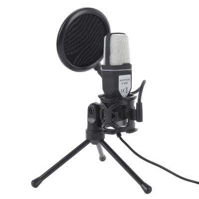 GOWENIC Gaming Microphone, USB Condenser Gaming Microphone with RGB Light, Noise Reduction, Plug and Play, Desktop Wired Computer Mic for Streaming Podcast Studio