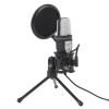 GOWENIC Gaming Microphone, USB Condenser Gaming Microphone with RGB Light, Noise Reduction, Plug and Play, Desktop Wired Computer Mic for Streaming Podcast Studio view 1