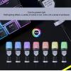 GOWENIC Gaming Microphone, USB Condenser Gaming Microphone with RGB Light, Noise Reduction, Plug and Play, Desktop Wired Computer Mic for Streaming Podcast Studio view 3