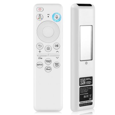 BN59-01432A TM2360E Solar Voice Remote for Samsung Frame TV Remote Replacement with Voice Search, Apps and Solar Charging for Samsung Neo QLED Smart 4K Ultra HD TV, 4 Shortcut Buttons