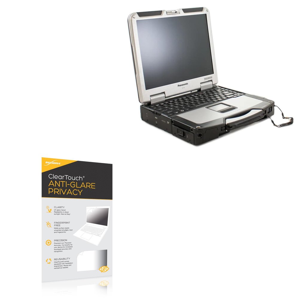 BoxWave Screen Protector Compatible with Panasonic Toughbook CF-31 MK5 (13.1 in) - ClearTouch Anti-Glare Privacy (2-Pack), Privacy Screen Protector Flexible Film Anti-Glare