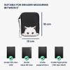 kwmobile Neoprene e-Reader Pouch Size 6" eReader - Universal eBook Sleeve Case with Zipper, Wrist Strap - Black/White view 2