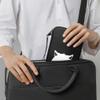 kwmobile Neoprene e-Reader Pouch Size 6" eReader - Universal eBook Sleeve Case with Zipper, Wrist Strap - Black/White view 3