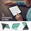 kwmobile Origami Case Compatible with Kobo Clara BW/Colour Case - Slim PU Leather Cover with Stand - Mint view 4