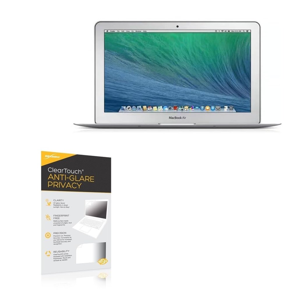 BoxWave Screen Protector Compatible with Apple MacBook Air (11-inch 2014) - ClearTouch Anti-Glare Privacy (2-Pack), Privacy Screen Protector Flexible Film Anti-Glare