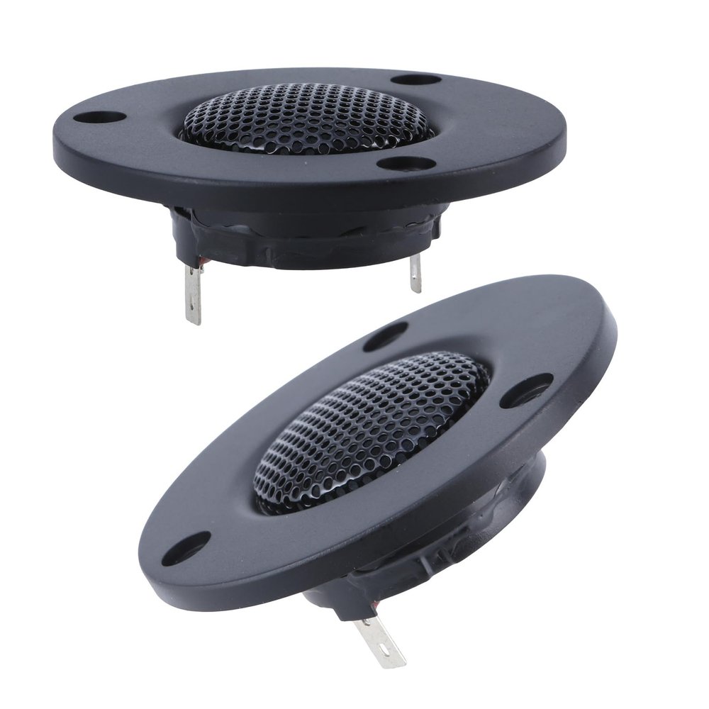 4Ohm 25W Loudspeaker High Frequency Tweeter Speakers with Aluminum Heat Sink for Bookshelf Theater Superior Sound 1 Pair