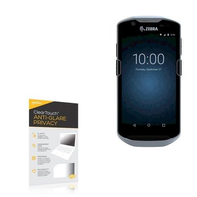 BoxWave Screen Protector Compatible with Zebra TC520K - ClearTouch Anti-Glare Privacy (2-Pack), Privacy Screen Protector Flexible Film Anti-Glare