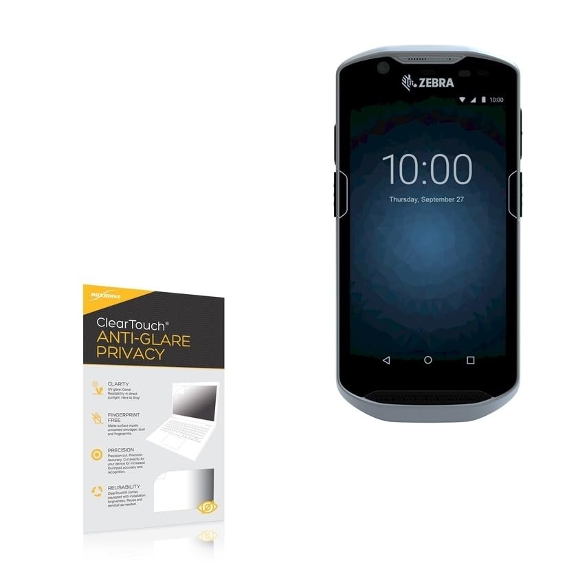 BoxWave Screen Protector Compatible with Zebra TC520K - ClearTouch Anti-Glare Privacy (2-Pack), Privacy Screen Protector Flexible Film Anti-Glare