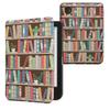 kwmobile Case Compatible with Kobo Clara BW/Colour Case - eReader Cover - Summer Library Blue/Green/Dark Pink view 1