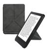kwmobile Origami Case Compatible with Kobo Clara BW/Colour Case - Slim PU Leather Cover with Stand - Anthracite view 1