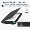 kwmobile Origami Case Compatible with Kobo Clara BW/Colour Case - Slim PU Leather Cover with Stand - Anthracite view 3