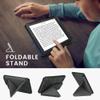 kwmobile Origami Case Compatible with Kobo Clara BW/Colour Case - Slim PU Leather Cover with Stand - Anthracite view 4