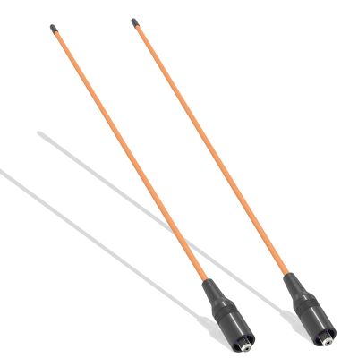 2 Pack RH771 Antenna GMRS Tri-Band 15.35in 155/462MHz U/V Dual Band SMA-Female High Gain Antenna Coil Loaded 2.15dBi for 5RM Radio Accessories (Orange)