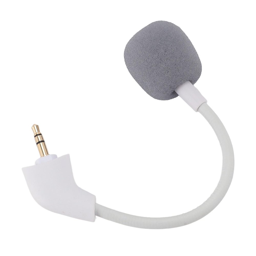 Tomantery Replacement Microphone, Mic Replacement Clear Sound Gold Plated Plug 3.5mm Stable Connection Omnidirectional Directionality for Gaming