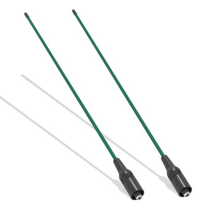 2 Pack RH771 Antenna GMRS Tri-Band 15.35in 155/462MHz U/V Dual Band SMA-Female High Gain Antenna Coil Loaded 2.15dBi for 5RM Radio Accessories (Green)