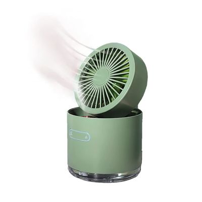U5GAAALPPQ9 Small Pocket Fan Desktop Fan 3 Speed Multi-Purpose Portable USB for Outdoor Activity, Home, Office with and LED (Color : White) (Green)