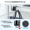 Sanwa Supply PDA-STN76BK Bag Hanger with Drink Holder view 3