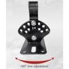 UWYTGF Monitor Speaker Stands Speaker Ceiling Bracket Surround Speaker Wall Mount Bracket Adjustable Tilt Speaker Bracket Universal Size Speaker Bracket can Withstand 30kg Studi,A view 4
