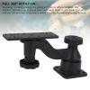 6in Swing Arm Mount, Marine Grade Aluminum Horizontal Base, 360 Rotation, Bent Swing Arm Mount for Fish Finders Chartplotters view 2