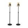 SFKLYU Speaker Stands Height Adjustable Bookshelf Speaker Stand Pair with Wire Management Desktop Speaker Stands for Universal Satellite Speakers view 2