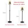 SFKLYU Speaker Stands Height Adjustable Bookshelf Speaker Stand Pair with Wire Management Desktop Speaker Stands for Universal Satellite Speakers view 3