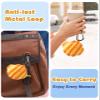 Boaretiu for Airpods 3 Case - Cute Kawaii Luminous Croissant with Keychain for AirPods 3rd Generation Case Funny 3D Soft Silicone Fun Cool for Girls Women Teens for Air Pod 3 Cover view 3